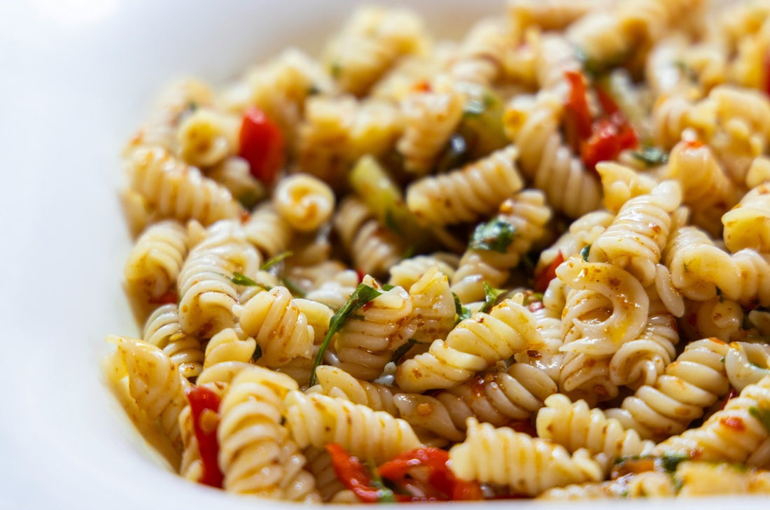 Zesty Garlic Herb Pasta Salad