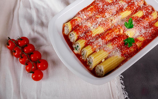 Cheesy, Saucy High-Protein Manicotti